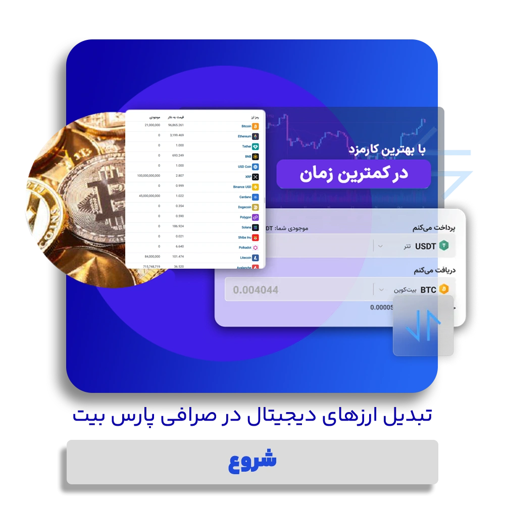تبدیل ارز پارس بیت